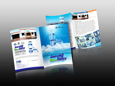packaged drinking water brochure design